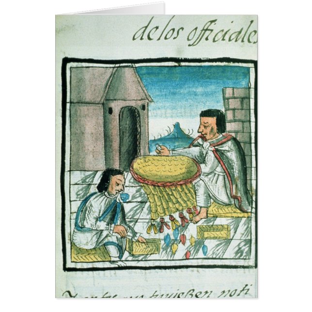 Artisans aztèques de plume au travail (Devant)