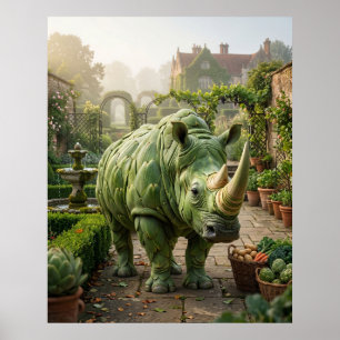 Artisjok Rhinoceros Poster