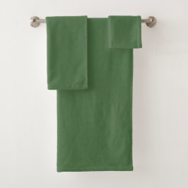 Artisjokgroen (effen kleur) bad handdoek