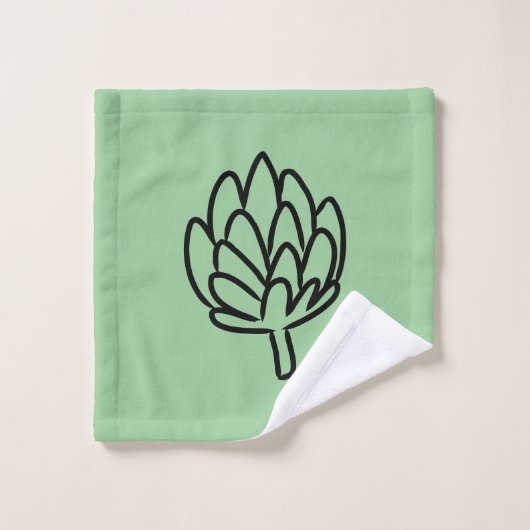 Artisjokken van plantaardig wereldbol, eetbare blo bad handdoek (Wasdoekje)