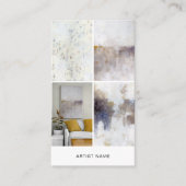 Artist 4 Image Grid Template Visitekaartje (Voorkant)