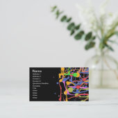 Artist Custom Black Visitekaartje (Staand voorkant)