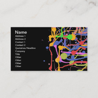 Artist Custom Black Visitekaartje