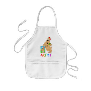 Artist Dog Art Smock Apron Kinder Schort