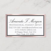 Artist Eyelash Roos Roze Logo Visitekaartje (Achterkant)