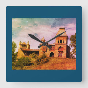 Artist Frederic Edwin Church Hudson, NY Estate Vierkante Klok