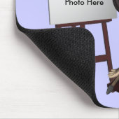 Artist Girl Easel Mousepad Muismat (Hoek)