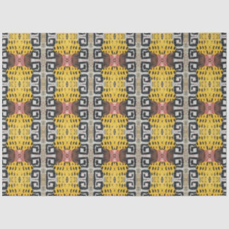 Artist Maroon Yellow Groot Abstract Geometrisch Tissuepapier