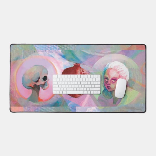 Artist mousepad - Mystic Pomegranate Desk Mat (Keyboard & Muis)