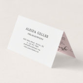 Artist na de zorg voor Zwematisch script Visitekaartjes (Achterkant)