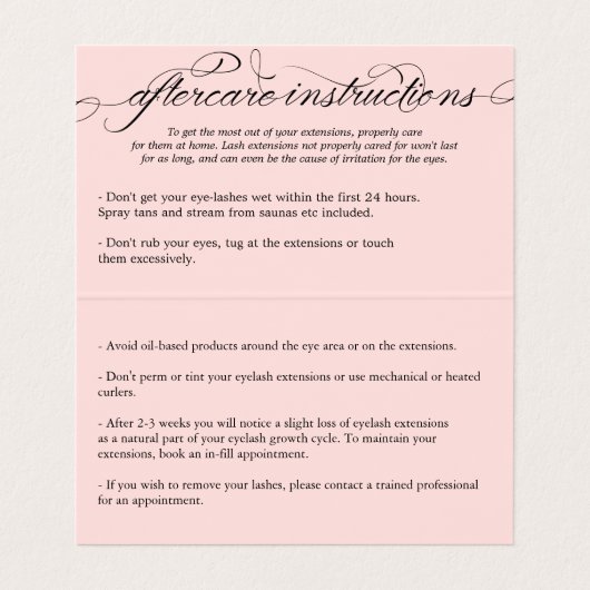 Artist na de zorg voor Zwematisch script Visitekaartjes (Binnenkant ongevouwen)