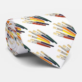 ARTIST PAINT BRUSHES stropdas (Opgerold)