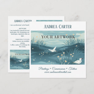 Artist Painter Promotionele Kaart