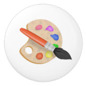 Artist Palette Keramische Knop (Voorkant)