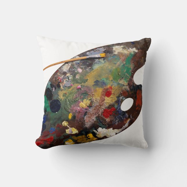 Artist Palette Pillow Kussen (Voorkant)