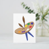 ARTIST PALLET BRIEFKAART (Staand voorkant)