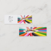 Artist Pencil Crayon Mini Visitekaartje (Voorkant / Achterkant)