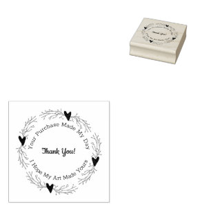 Artist Pip Berrry Heart Hartelijk dank voor de hou Rubberstempel