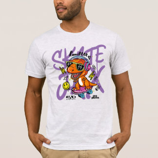 Artist Walk Schaats Park Dino T-shirt (licht)