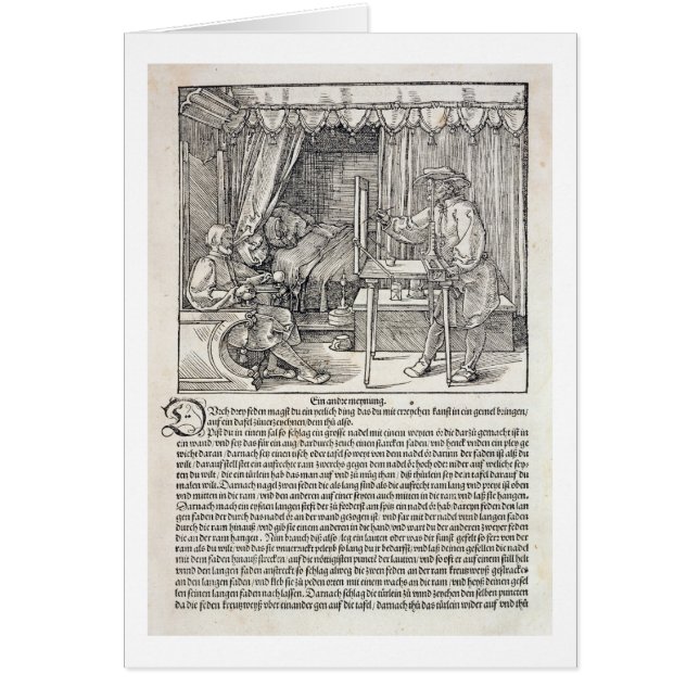 Artiste à l'aide de la machine de dessin de Durer (Devant)