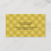 Artiste | Argyle Yellow Visitekaartje (Achterkant)