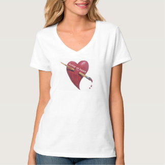Artiste au T-shirt de coeur