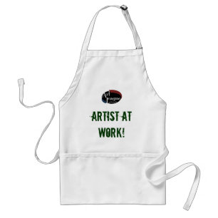 Artiste au tablier d'art de travail