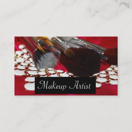 Artiste carte de visite/maquillage (Devant)