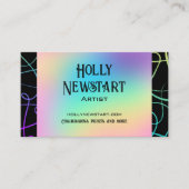 Artiste coloré Cartes de visite (Devant)