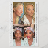 Artiste de maquillage avant et après le prospectus (Dos)