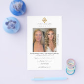 Artiste de maquillage avant et après le prospectus (Simple)