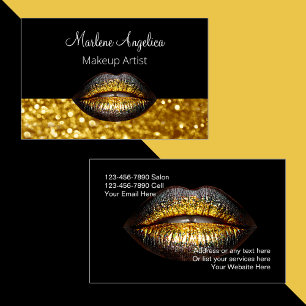 Artiste de maquillage classique Glitzy Lips Carte 