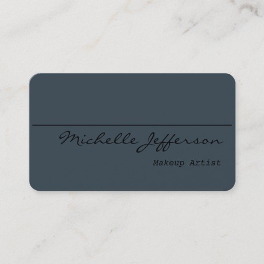 Artiste de maquillage de coin rond Carte de visite (Devant)