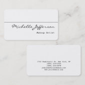 Artiste de maquillage du coin arrondi Carte de vis (Devant / Derrière)