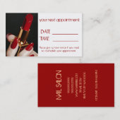 Artiste de maquillage du salon-ongles de la carte  (Devant / Derrière)