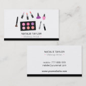 Artiste de maquillage moderne Carte de visite (Devant / Derrière)