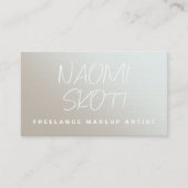 Artiste de maquillage moderne Carte de visite d'ar (Devant)