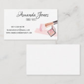 Artiste de maquillage professionnel carte de visit (Devant / Derrière)