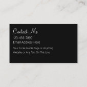 Artiste de maquillage professionnel Cartes de visi (Dos)