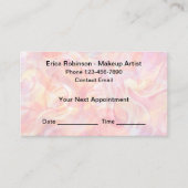 Artiste de maquillage tendance Cartes de visite de (Devant)