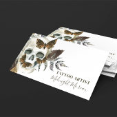 Artiste de tatouage crâne Carte de visite de code 