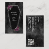 Artiste de tatouage gothique Carte de visite de co (Devant / Derrière)