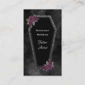 Artiste de tatouage gothique Carte de visite de co (Devant)