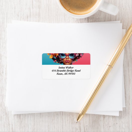 Artiste dévoilée : Étiquette de délices divins (En situation)