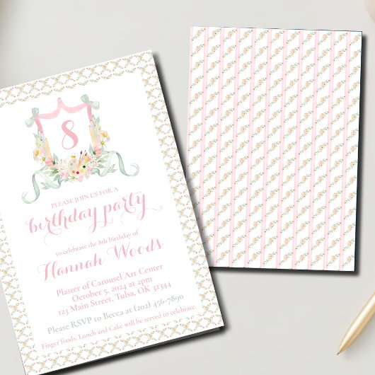 Artiste Dusty Pink Greenerife Invitations