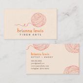 Artiste en fibre Carte de visite moderne en fils (Devant / Derrière)