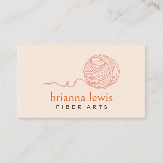 Artiste en fibre Carte de visite moderne en fils (Devant)