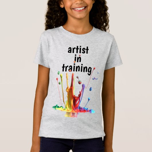 Artiste en formation, avec T-shirt de peinture à t (Devant)