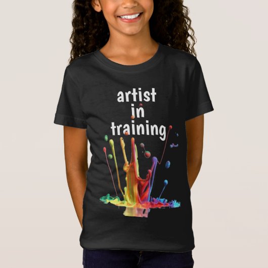 Artiste en formation, avec T-shirt de peinture à t (Devant)