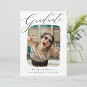 Artiste encadrée Photo Graduation Invitation (Debout devant)